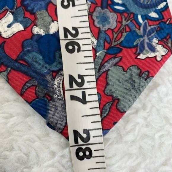 Vintage ClayBrooke men’s neck tie pink and blue 100% silk Made in USA - Picture 6 of 8
